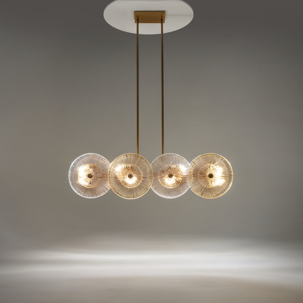Maytoni Lampa wisząca Aster - Metal - Złoty MOD007PL-08G1