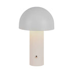 Lampka nocna LED zasilana bateryjnie / Wysokość:25cm / Bateria 1800mAh / Ściemnianie przez dotyk / Barwa:3w1 / Obudowa: Biała
