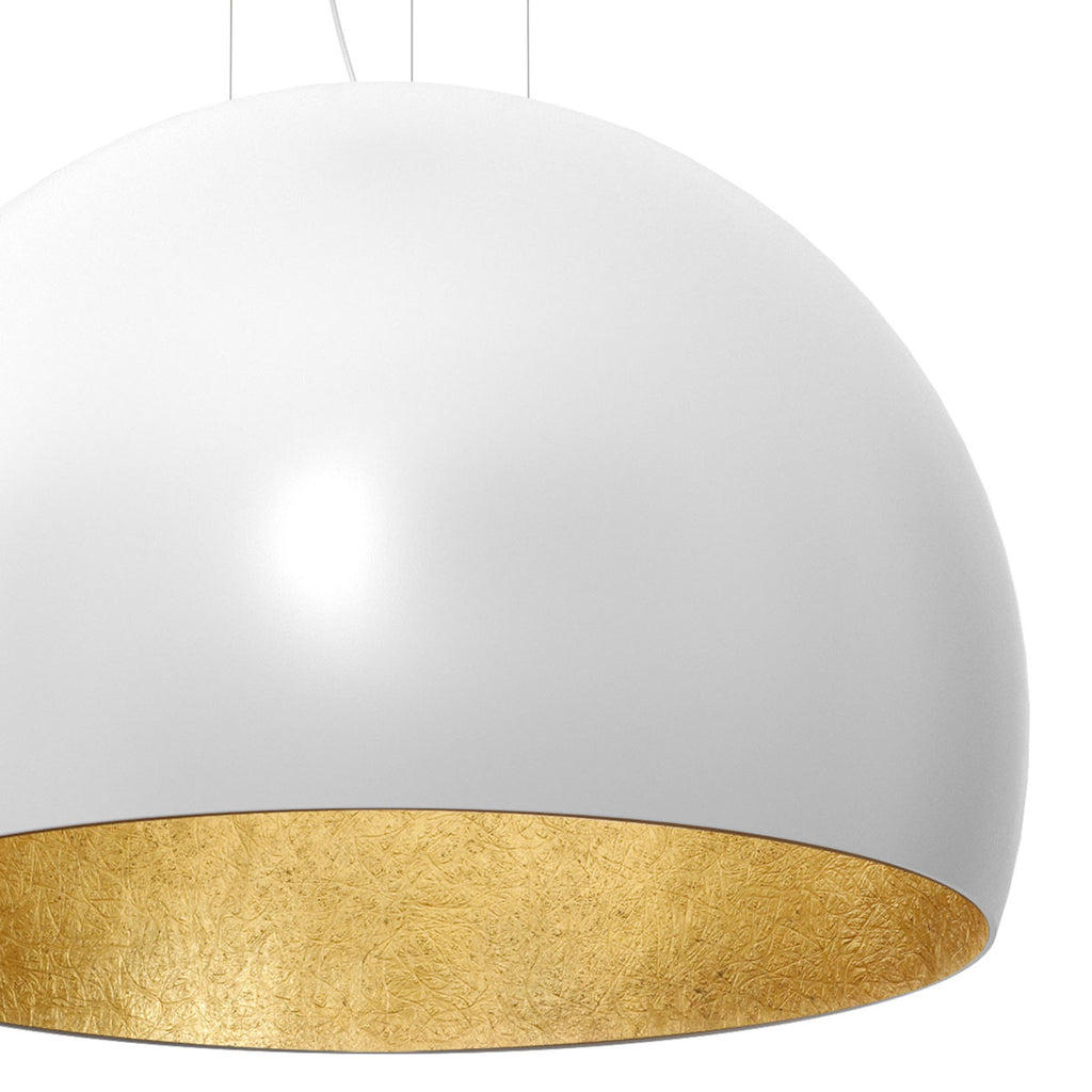 żyrandol Compo 3/4 bool ( dia 800) white/gold 1xE27
