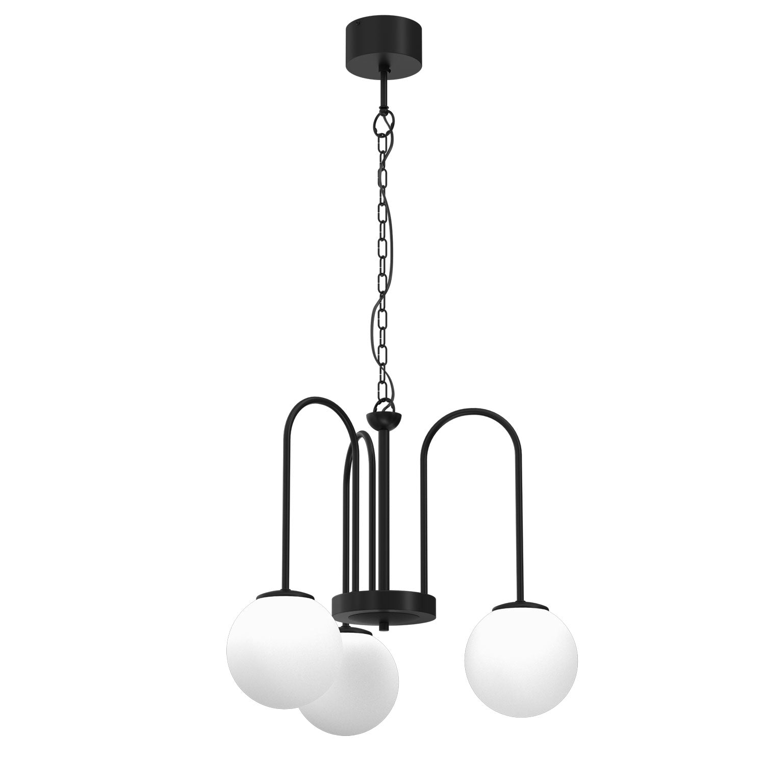 żyrandol Cambridge (glass 2815) black 3xE14