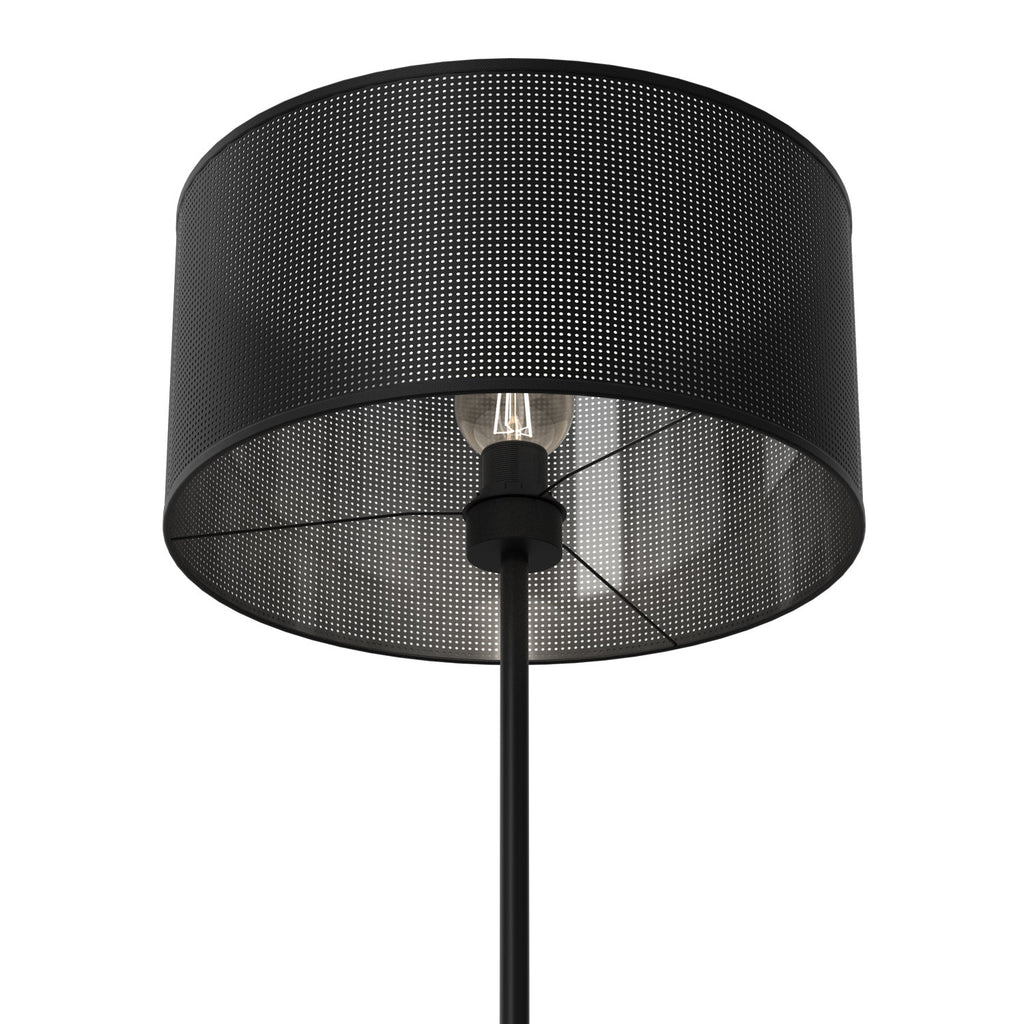 lampa podł. Loft shade prosta, black, cylinder shade dia 400, h 200 black 1xE27