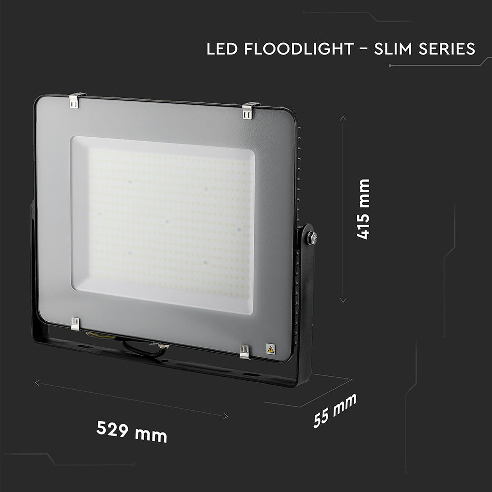 300W Naświetlacz LED SMD / Chip SAMSUNG / Barwa:6400K / Obudowa: Czarna / Wydajność: 120lm/w