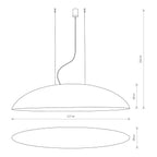 Nowodvorski Lampa wisząca CANOE 25W only LED 50/60Hz - Kompozyt - Biały II 7927