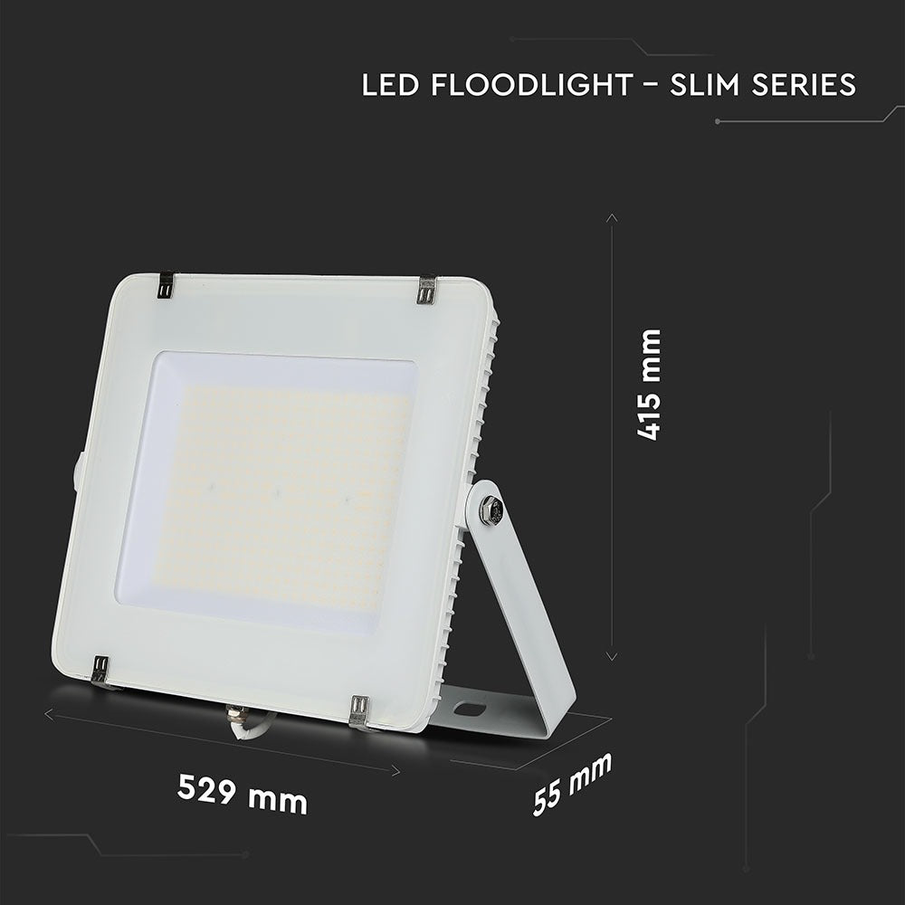 300W Naświetlacz LED SMD / Chip SAMSUNG / Barwa:4000K / Obudowa: Biała / Wydajność: 120lm/w