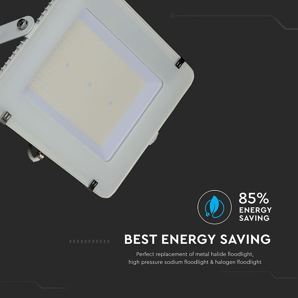 300W Naświetlacz LED SMD / Chip SAMSUNG / Barwa:6400K / Obudowa: Biała / Wydajność: 120lm/w