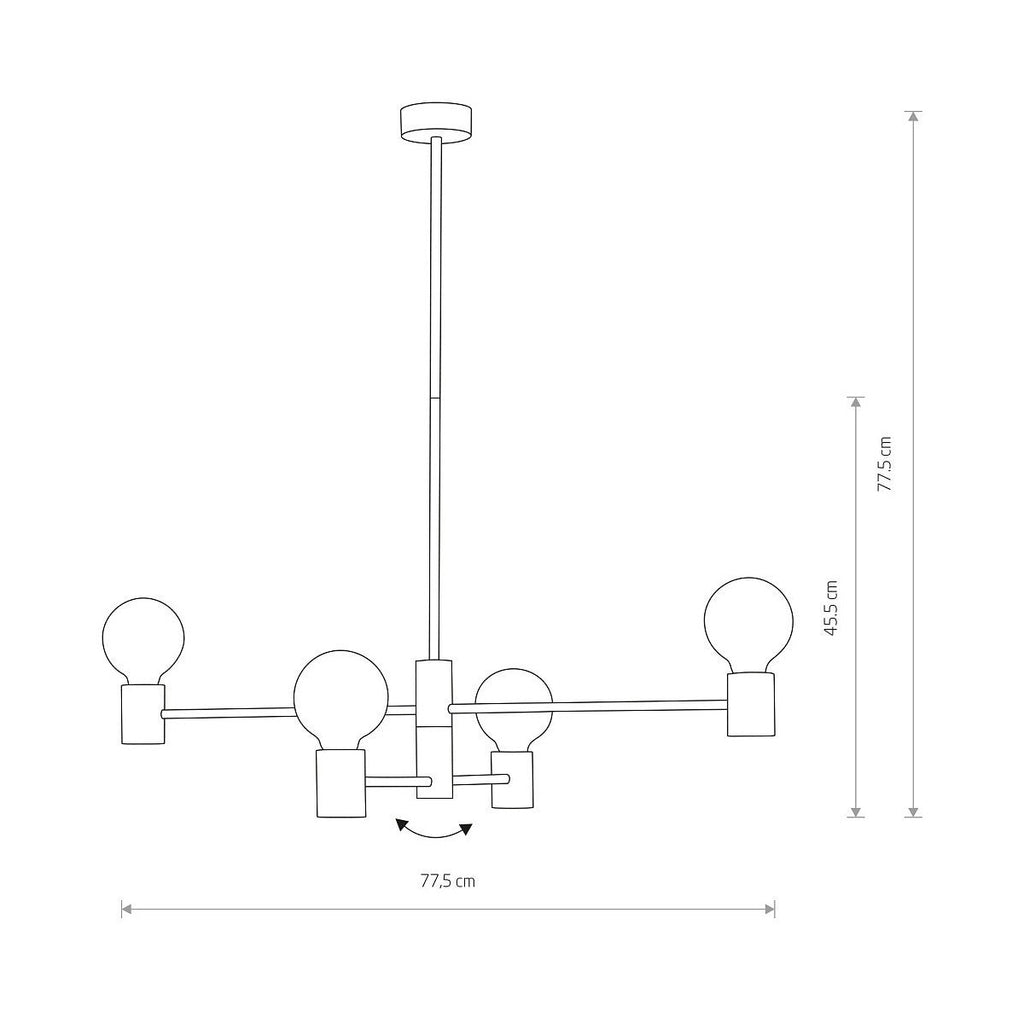 Nowodvorski Lampa wisząca RADIUS 25W only LED 50/60Hz - Stal lakierowana - Czarny I 7931