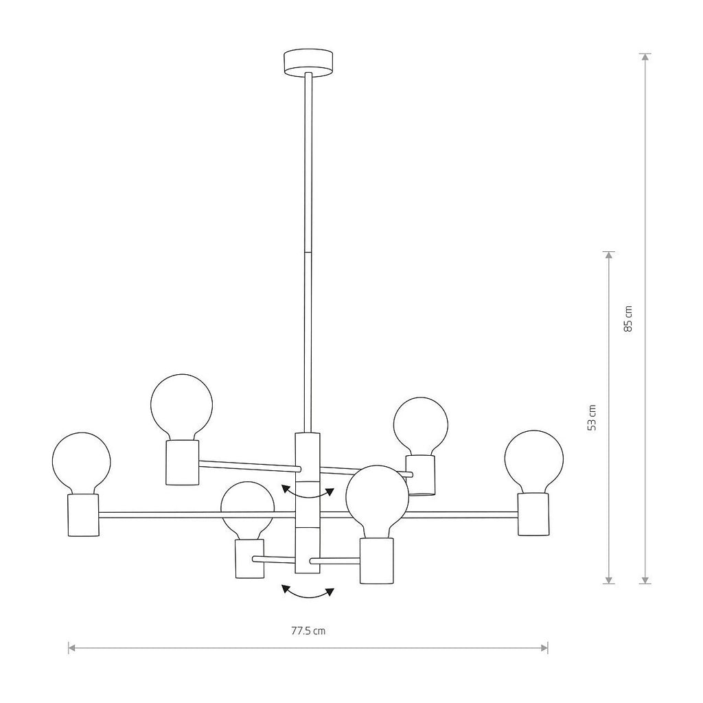 Nowodvorski Lampa wisząca RADIUS 25W only LED 50/60Hz - Stal lakierowana - Czarny II 7932