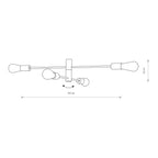 Nowodvorski Lampa przysufitowa ROTOR 25W only LED 50/60Hz - Stal lakierowana - Czarny 7936