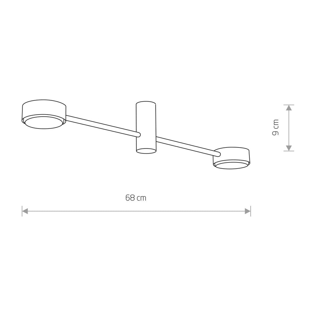 Nowodvorski Lampa przysufitowa ORBIT 12W only LED 50/60Hz - Stal lakierowana - Biały 7938