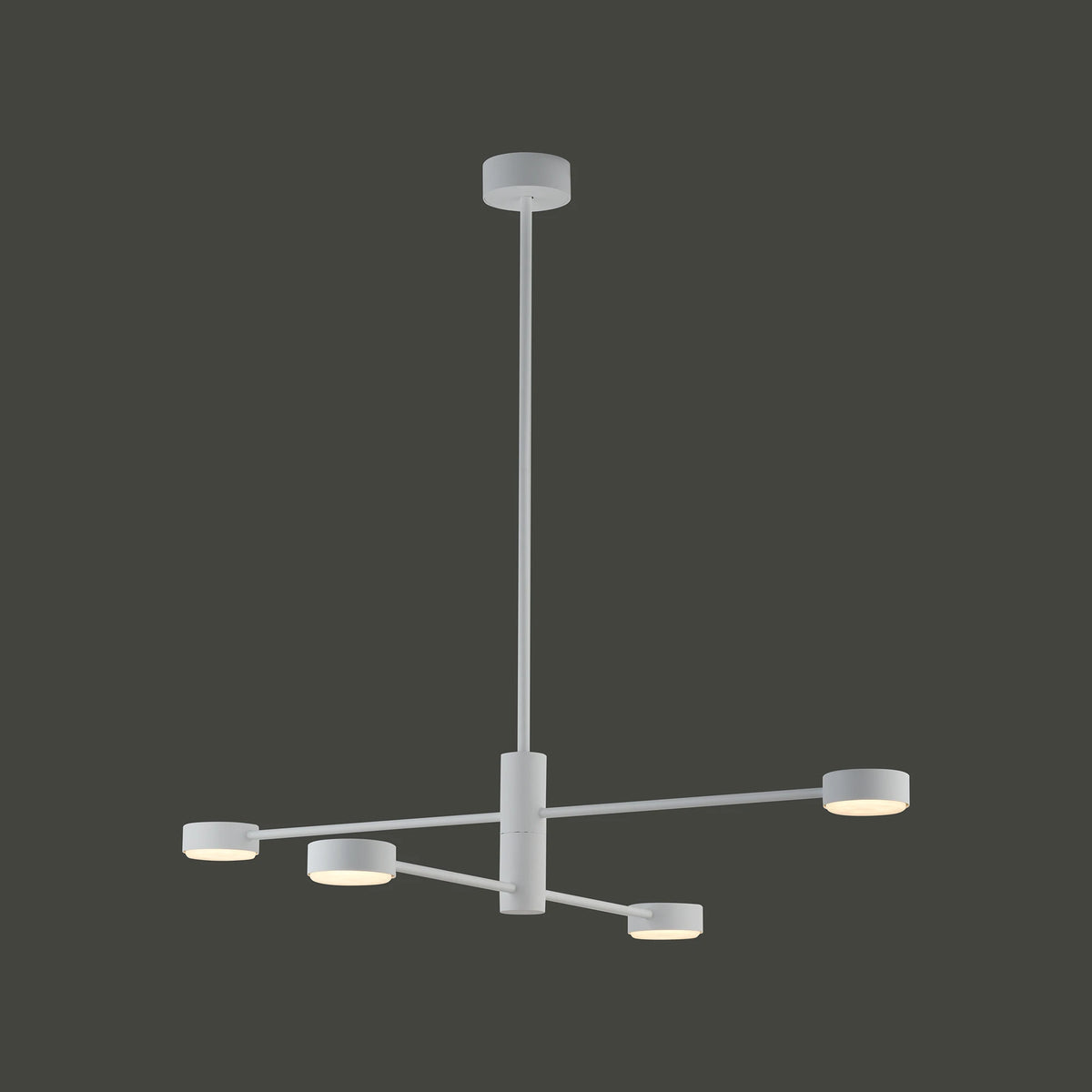 Nowodvorski Lampa wisząca ORBIT 12W only LED 50/60Hz - Stal lakierowana - Biały I 7941 - lampa włączona