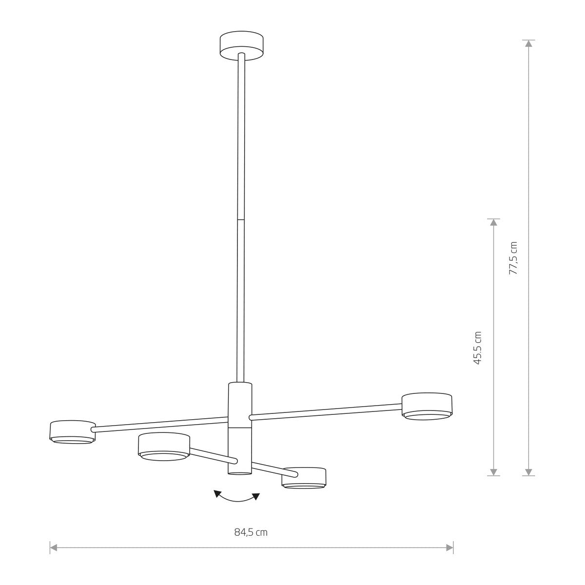 Nowodvorski Lampa wisząca ORBIT 12W only LED 50/60Hz - Stal lakierowana - Biały I 7941