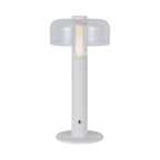 Lampka nocna LED zasilana bateryjnie / Wysokość:30cm / Bateria 1800mAh / Ściemnianie przez dotyk / Barwa:3000k / Obudowa: Biała