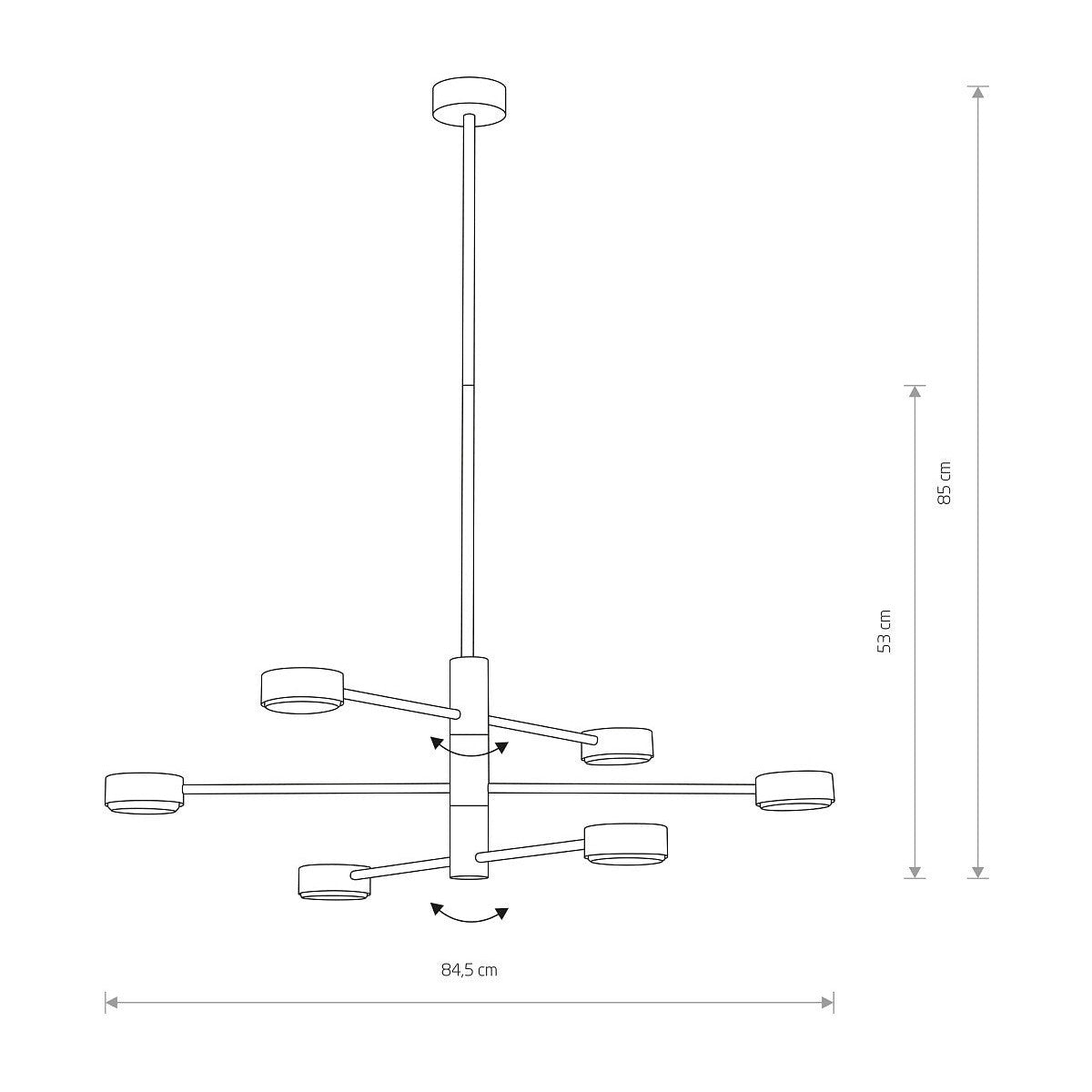 Nowodvorski Lampa wisząca ORBIT 12W only LED 50/60Hz - Stal lakierowana - Biały II 7942