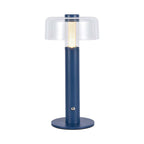 Lampka nocna LED zasilana bateryjnie / Wysokość:30cm / Bateria 1800mAh / Ściemnianie przez dotyk / Barwa:3000k / Obudowa: Fioletowa