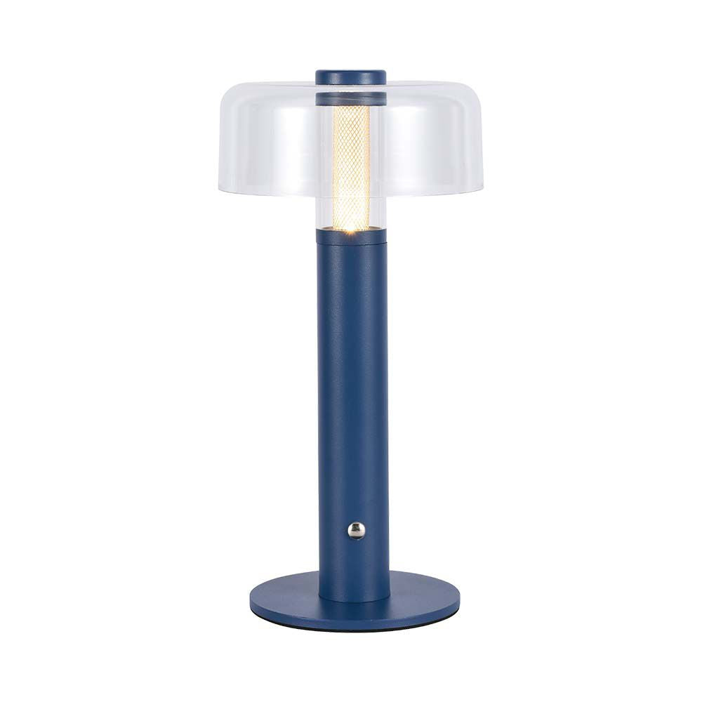 Lampka nocna LED zasilana bateryjnie / Wysokość:30cm / Bateria 1800mAh / Ściemnianie przez dotyk / Barwa:3000k / Obudowa: Fioletowa