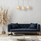 żyrandol listwa, Rattan cylinder shade dia 180, h 150 3xE27