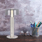 Lampka nocna LED zasilana bateryjnie / Wysokość:30cm / Bateria 1800mAh / Ściemnianie przez dotyk / Barwa:3000k / Obudowa: Szampańskie złoto
