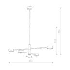 Nowodvorski Lampa wisząca ORBIT 12W only LED 50/60Hz - Stal lakierowana - Czarny I 7945