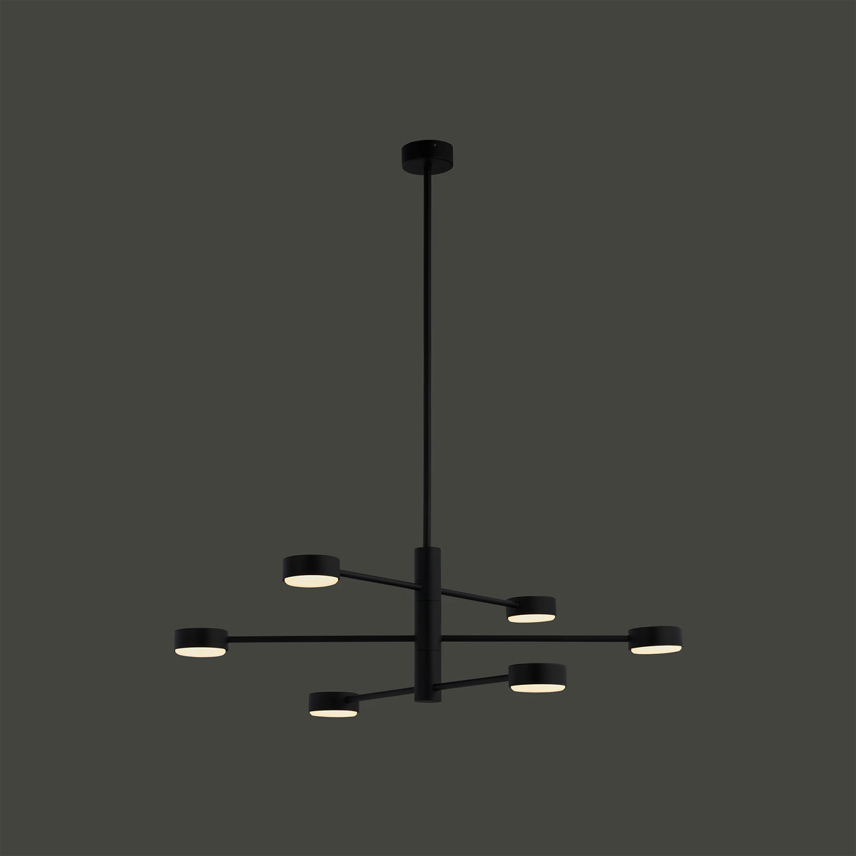 Nowodvorski Lampa wisząca ORBIT 12W only LED 50/60Hz - Stal lakierowana - Czarny II 7946 - lampa włączona