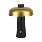 Lampka nocna LED zasilana bateryjnie / Wysokość:24cm / Bateria 1800mAh / Ściemnianie przez dotyk / Barwa:3w1 / Obudowa: Czarna + złoty