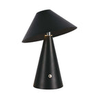 Lampka nocna LED zasilana bateryjnie / Wysokość:24cm / Bateria 1800mAh / Ściemnianie przez dotyk / Barwa:3w1 / Obudowa: Czarna