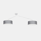 Nowodvorski Lampa przysufitowa FALCON 25W only LED 50/60Hz - Tkanina - Szary