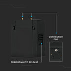 1W Punkt świetlny LED MAGNETIC / Barwa:4000K/ Czarny / IP20 / Zasilanie:24V