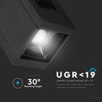 1W Punkt świetlny LED MAGNETIC / Barwa:4000K/ Czarny / IP20 / Zasilanie:24V