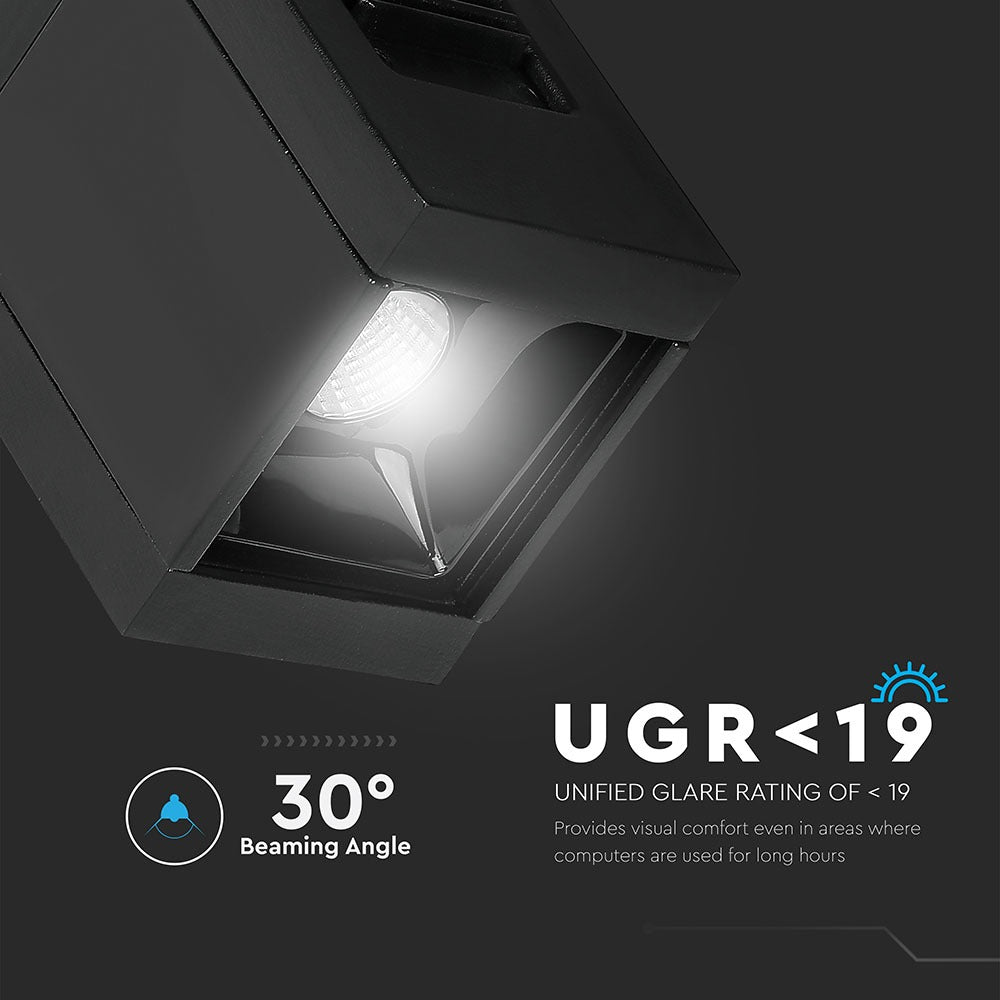1W Punkt świetlny LED MAGNETIC / Barwa:4000K/ Czarny / IP20 / Zasilanie:24V