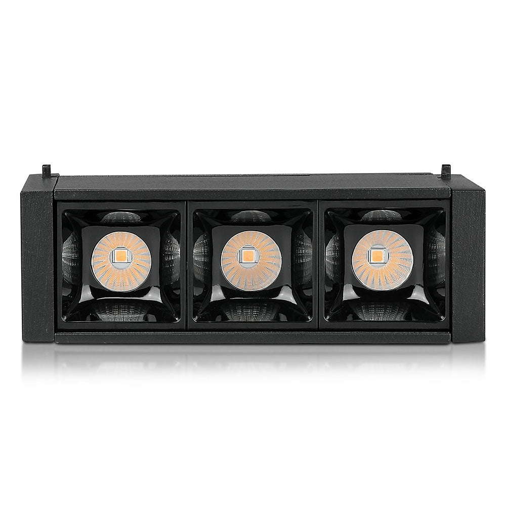 3*1W Punkt świetlny LED MAGNETIC / Barwa:4000K/ Czarny / IP20 / Zasilanie:24V