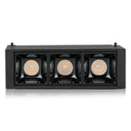 3*1W Punkt świetlny LED MAGNETIC / Barwa:3000K / Czarny / IP20 / Zasilanie:24V