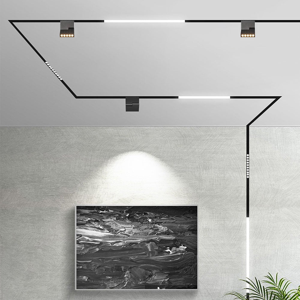 5*2W Lampa LED MAGNETIC/ Barwa:4000K / Czarny / IP20 / Zasilanie:24V