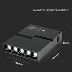 5*2W Lampa LED MAGNETIC/ Barwa:4000K / Czarny / IP20 / Zasilanie:24V