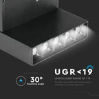 5*2W Lampa LED MAGNETIC/ Barwa:3000K / Czarny / IP20 / Zasilanie:24V
