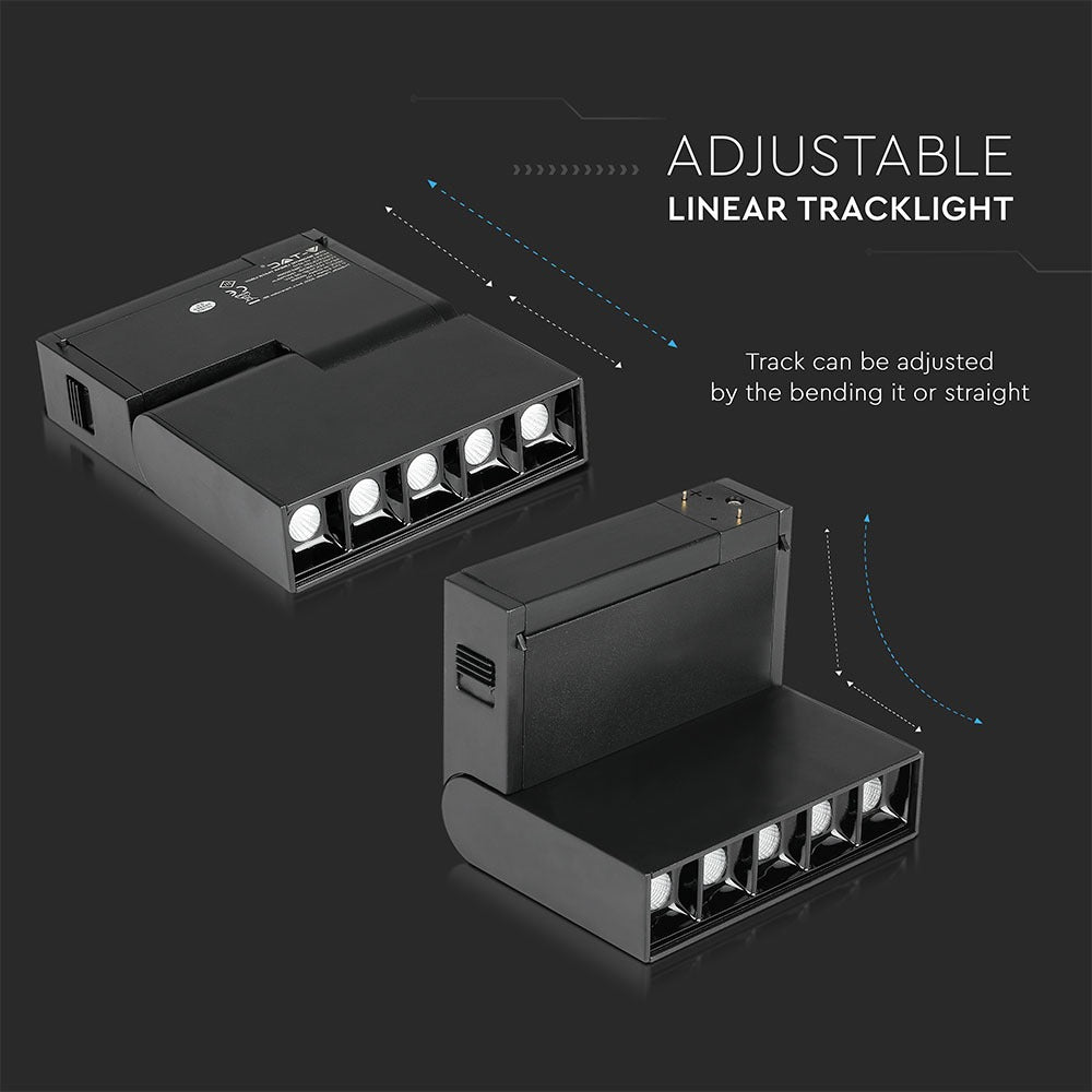5*2W Lampa LED MAGNETIC/ Barwa:4000K / Czarny / IP20 / Zasilanie:24V