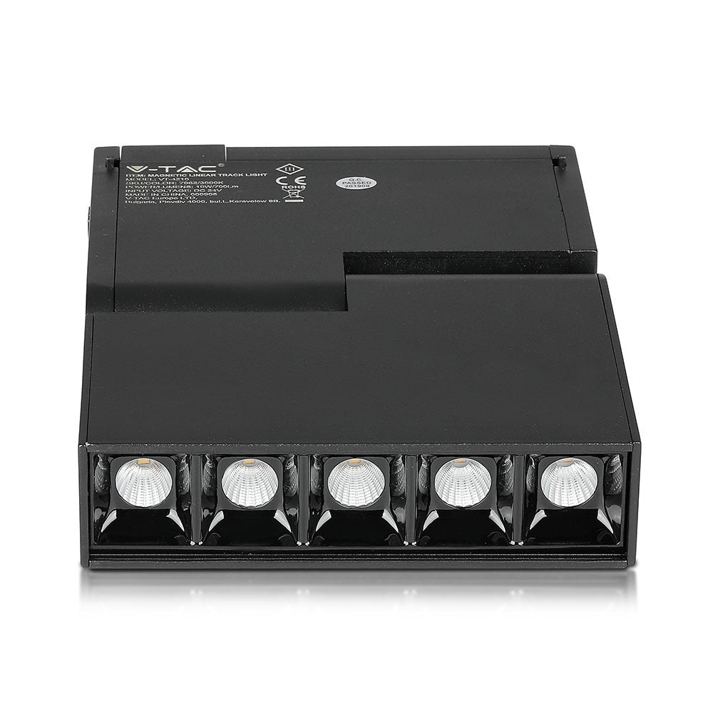 5*2W Lampa LED MAGNETIC/ Barwa:4000K / Czarny / IP20 / Zasilanie:24V