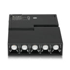 5*2W Lampa LED MAGNETIC/ Barwa:3000K / Czarny / IP20 / Zasilanie:24V
