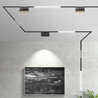 10*2W Lampa liniowa LED na szynoprzewód MAGNETIC / Barwa:4000K/ Czarny / IP20 / Zasilanie:24V