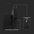 10*2W Lampa liniowa LED na szynoprzewód MAGNETIC / Barwa:3000K / Czarny / IP20 / Zasilanie:24V