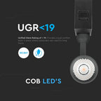 15W Lampa LED na szynoprzewód MAGNETIC / Barwa:4000K / Czarny / IP20 / Zasilanie:24V