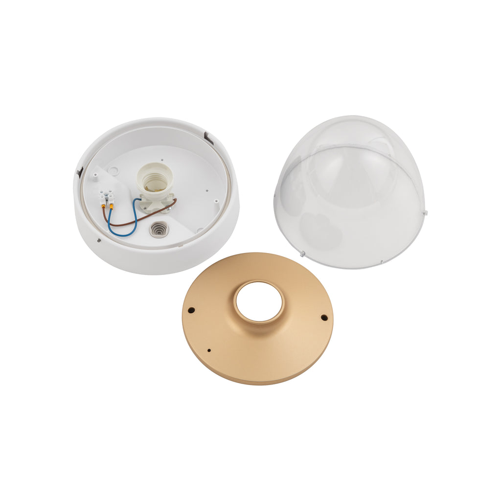 Nowodvorski Plafon NOOK 10W only LED 50/60Hz IP44 - Tworzywo sztuczne ABS - Złoty II