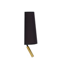 Nowodvorski Kinkiet z włącznikiem FARO 10W only LED 50/60Hz - Tkanina - Czarno-złoty I 7982