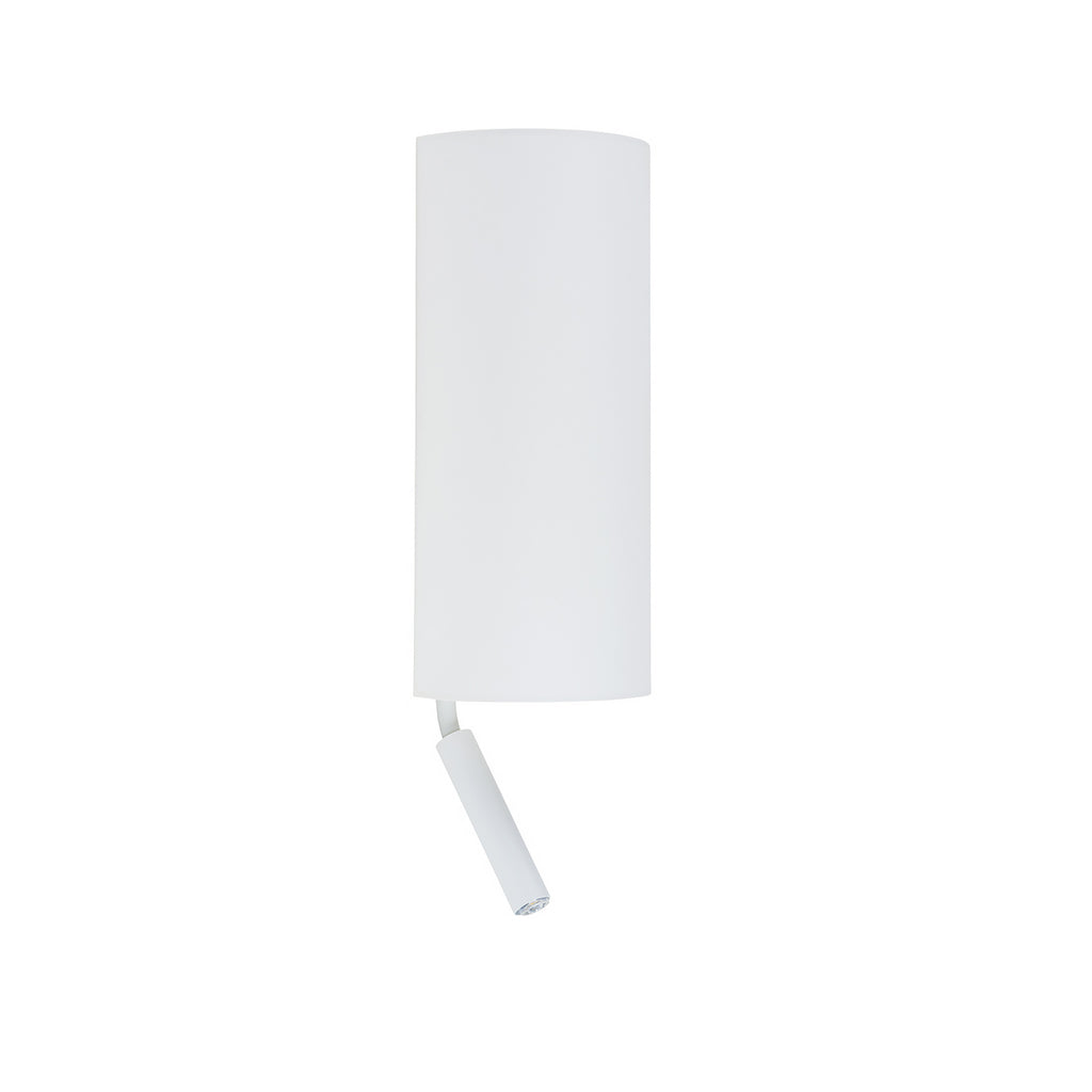 Nowodvorski Kinkiet z włącznikiem VELERO 10W only LED 50/60Hz - Tkanina - Biały 7983
