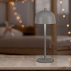 Lampka nocna LED zasilana bateryjnie / Wysokość:30cm / Bateria 1800mAh / Ściemnianie przez dotyk / Barwa:3w1 / Obudowa: Szara
