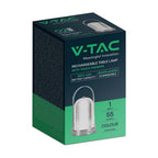 Lampka nocna LED zasilana bateryjnie / Wysokość:19cm / Bateria 1800mAh / Ściemnianie przez dotyk / Barwa:3w1 / Obudowa: Chrom