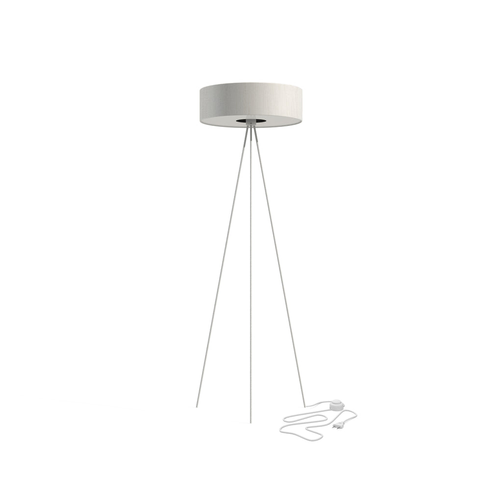 Nowodvorski Lampa podłogowa CADILAC 25W only LED 50/60Hz - Tkanina - Kremowy