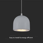 Lampa Wisząca LED / Barwa: 3000K / Obudowa: Jasnoszara