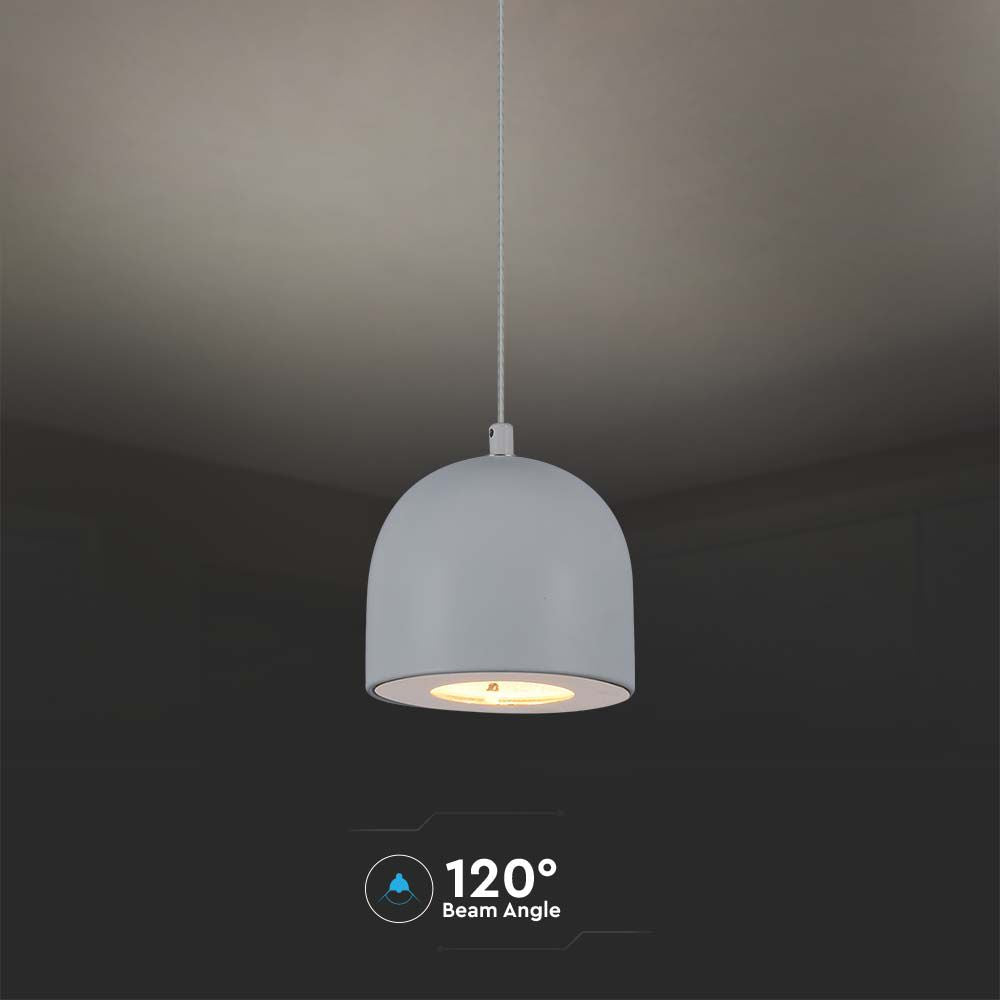 Lampa Wisząca LED / Barwa: 3000K / Obudowa: Jasnoszara