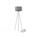 Nowodvorski Lampa podłogowa CADILAC 25W only LED 50/60Hz - Tkanina - Szary I