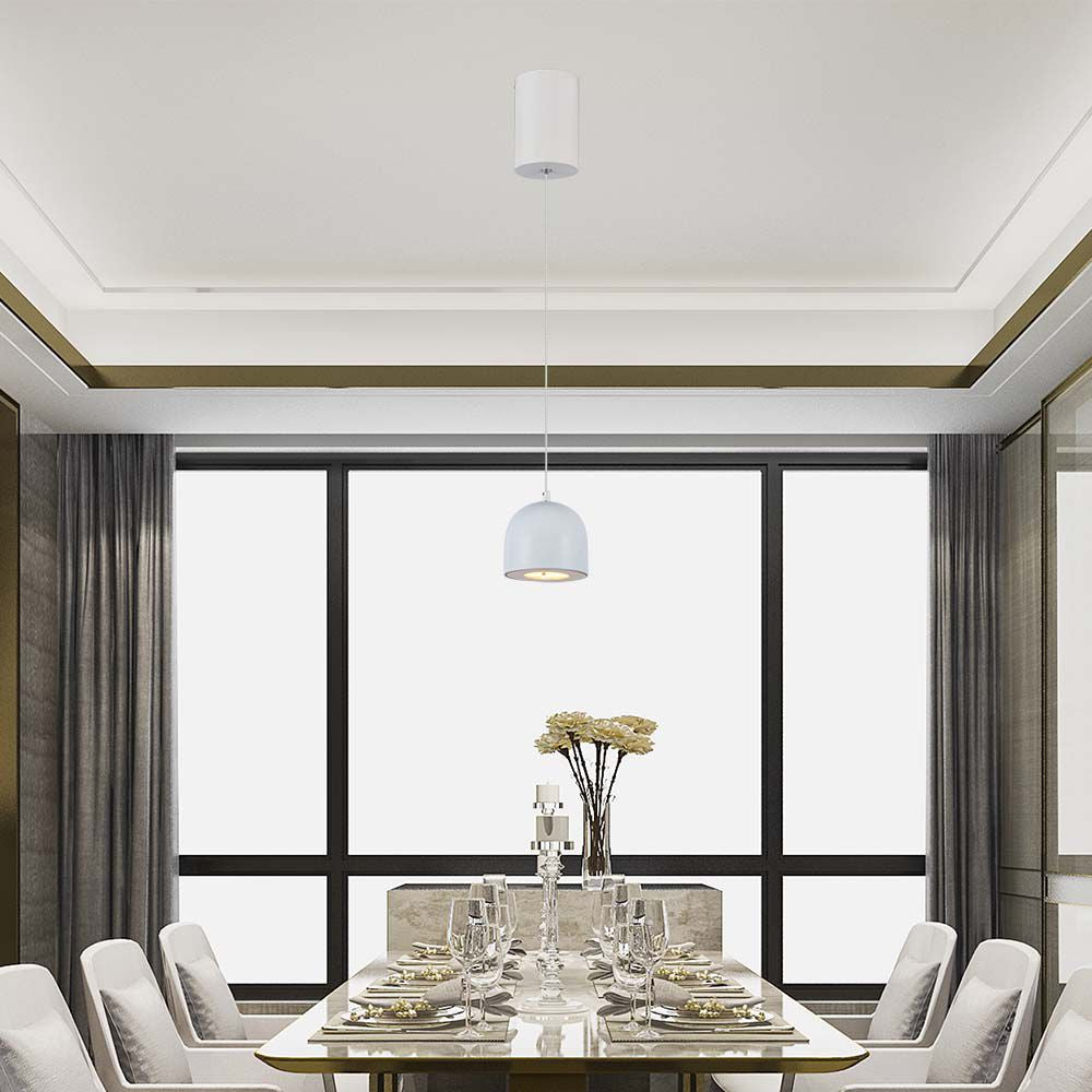 Lampa Wisząca LED / Barwa: 3000K / Obudowa: Biała